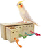 Bird Foraging Feeder Toy Training Intelligence Box Wooden for Parrot Budgie Parakeet Cockatiel Conure African Grey Cockatoo Amazon Finch Canary...