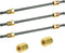 MuHize 6 Inches Brake Line Kit - 3/16 PVF Coated Brake Line Tube with fittings, Each End Bubble Flared Brake Line Tubing with 6 Fittings and 2 Uni...