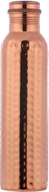 Hammered Pure Copper Water Bottle UNLINED, UNCOATED and LACQURE FREE for Ayurvedic Health Benefits, 1000 Ml (33.81 Fl Oz)...