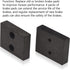 4 Pcs 761-05007 Deck Brake Pad Compatible with Troy-Bilt/Cub Cadet XT1-LT42, XT1-LT42 C, XT1-LT46, XT2-LX42, XT2-LX42 FAB CC C 600 Mower - Include...