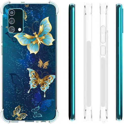 for Galaxy A02S Case(USA Version), Slim Flexible TPU for Girls Women Airbag Bumper Shock Absorption Rubber Soft Silicone Case Cover Fit for Samsun...