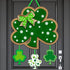 Friday Night St. Patrick's Day Door Sign Irish Hanging Welcome Board 3-D Cardboard Green Shamrock Hanger Home Wall Decor...