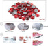 Dowarm Hotfix Crystal Rhinestones, Hot Fix Crystals for Crafts Clothes, Flatback Glass Crystal for Decoration, Round Gems (Siam/Red, SS30 288PCS)...
