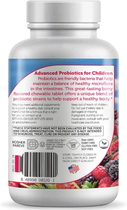 Zahler Kidophilus, Kids Probiotic, Great Tasting Probiotics for Kids, Certified Kosher (90 Count)...