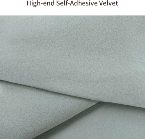 Self Adhesive Felt Fabric, Soft Velvet Drawer Liner,Jewelry Box Felt Liner, DIY Velvet Fabric for Art & Crafts (17.7" x78.7", Grey)...