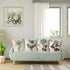 YeeJu Set of 4 Floral Decorative Throw Pillow Covers Plant Pillow Covers Cotton Linen Lotus Leaf Square Pillowcase Flower Outdoor Sofa Bedding Car...