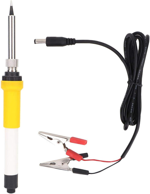 DC 12V 40W Soldering Iron Portable Car Crocodiles Clip Powered Electric Soldering Iron Builted-In Ceramic Heating Core for Circuit Board Welding, ...