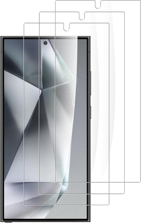 WD&CD 3 Pack Screen Protector Compatible with Samsung Galaxy S24 Ultra 6.8", 9H Hardness Tempered Glass Film Anti Scratch Bubble Free...