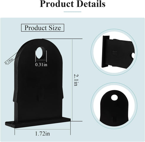 Outdoor Resin Shed Hasp Latch, Bolt Latch, Replacement for The Rubbermaid Outdoor Resin Shed Hasp Latch, Black Solid Core Plastic 1 Pcs...