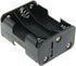 E-outstanding AA Battery Holder 2Set 6x1.5V AA Black Thicken Battery Holder Case Box with I Type Wired Battery Clip Standard Snap Connector...