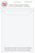 Avery Elle SS-5001 Stamp & Die Storage Pockets 50/Pkg Large 5 ½” x 7 3/8" , white/clear , Single Pack...
