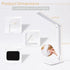 Home Office Touch Control Eye Protection Small Desk Lamp, With Mobile Phone Holder, With USB Charging Cable (Adapter Not Included), 3 Color Temper...