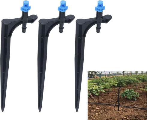 Irrigation Dripper, 20Pcs/Bag with Ground Insert Fruit Tree Drip Irrigation Emitters for Gardening,Drip Emitters Garden Irrigation Drippers Drip I...