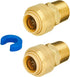 SUNGATOR Straight Connector Plumbing Fitting, Male Adapter 1/2 Inch by 1/2 Inch Push Fit PEX Fittings with Disconnect Clip, Push-to-Connect Copper...