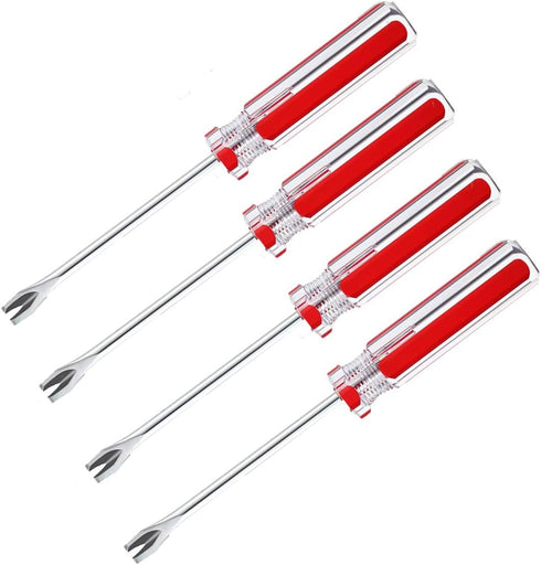 4 Pack Tack Lifter Tack Puller Nail Puller, U Tip Nail Staple Rivet Staple Puller Staple Remover Tool...