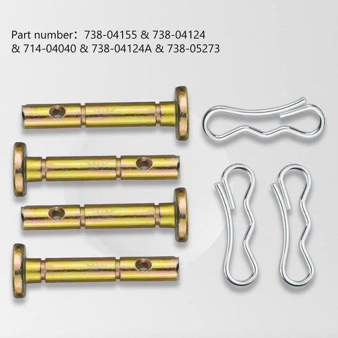 25 pcs Shear Pins + 25 pcs Cotters Pins for Snowblower - Replacement 738-04124A and 714-04040 Shear Pin Kits Compatible with MTD Cub Cadet Craftsm...