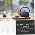 4pcs Teapot Spout Dust Cover Ceramic Decked Accessories Silicone Case Pour Spout Caps Spray Nozzle Spout Cover for Teapot Home Kettle Spout Cover ...