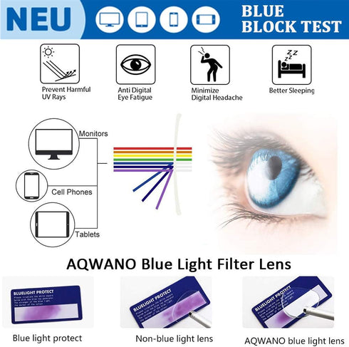 Computer Reading Glasses Blue Light Blocking - 2 Pack Fashion Round Anti UV glare Eyestrain Gaming Readers Glasses Women Men, 1.0...