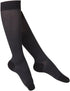 20-30 mmHg Cotton Socks for Women, Black Herringbone, Large...