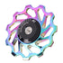 Derailleur Pulley Kit Pair, Ceramic Wheel Bearing Pulley Mountain Tension Rear Derailleur Pulley Bearings Bike Cycling Accessory for Road Mountain...