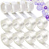 12 Rolls Balloon Arch Tape, 131.2 Feet Tape Strip with Holes, 400 Removable Dots for Party Decorations, Birthday, Wedding, Baby Shower, Christmas,...