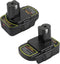 2 Pack DM18RL Battery Adapter Converter with USB Socket & Type-C Compatible for Dewalt 20V & Milwaukee M18 Li-Ion Battery Convert to Ryobi 18V P10...