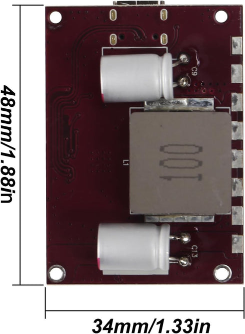 DIANN IP2368 Bidirectional 100w Fast Charging Module Buck-Boost Type-C Interface 4S Lithium Battery High-Power Fast Charging Board...