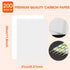 200 Sheets White Carbon Transfer PaperGraphite Tracing Paper with Embossing Styluses for DIY Wood Paper Canvas and Other Art Craft Surfaces...