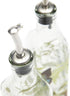 CEDAR HOME Olive Oil Bottle Set Glass Dispenser Vinegar Cruet 17oz. with Stainless Steel Leak Proof Pourer Spout for Cooking or Salad...