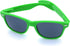 Retro Style Sunglasses - Bright Neon or Solid Colors with Classic 80's Style Design (Neon Green)...