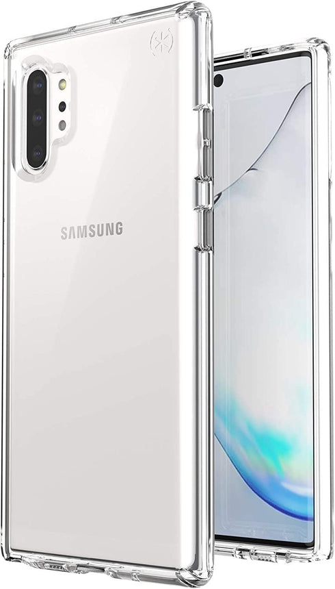 Speck Presidio Stay Clear Samsung Galaxy Note 10+ (PC), IMPACTIUM, Slim Fit, Case, Clear/Clear...