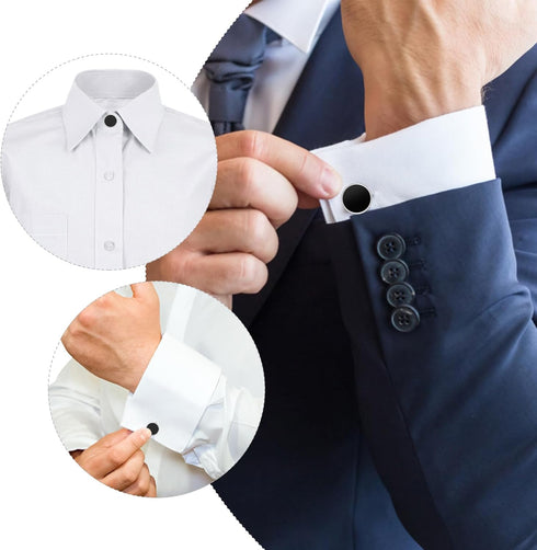 18PCS Collar Extenders Shirt Collar Extenders Pants Button Extender Extender Button Set Collar Button Extender for Mens Dress Shirts Suits Trouser...