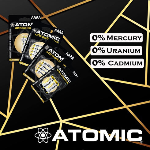 ATOMIC AAA Battery 1.5V Ultra Alkaline LR03 AM4 (24 Batteries)...