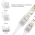 RGBZONE 10Pcs ???????? ?????? ?????? ?????????? ???? ???????? ???????????????????? and 32.8ft 3Pin LED Extension Wire for 8mm Wide IP20/IP65 WS281...