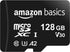 Amazon Basics Micro SDXC Memory Card with Full Size Adapter, A2, U3, Read Speed up to 100 MB/s, 128 GB, Black...