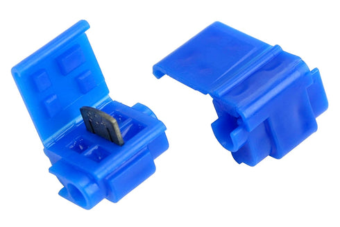 3M Electrical IDC 804-POUCH, Blue, 18-16 AWG(solid/stranded), 14 AWG (stranded), 25 per pouch...