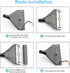 Algae Scraper for Glass Aquariums, Fish Tank Cleaner, Aquarium Algae Scrapers with 10 Stainless Steel Blades....
