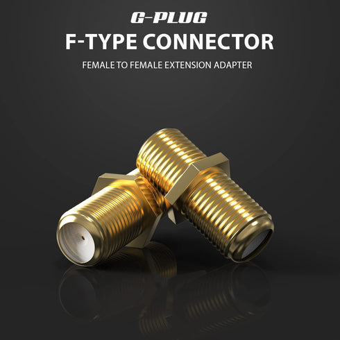 G-PLUG F81 Coaxial Cable Connectors - Exceptional Signal Quality and Durability for Uninterrupted Connectivity...