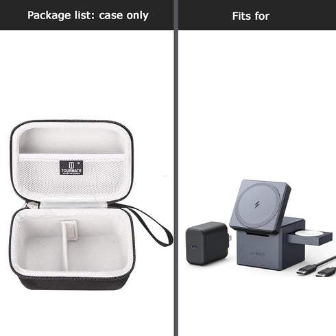 Hard Storage Case for Anker 3-in-1 Cube MagSafe Charger, 15W Max Fast Charging Foldable Wireless Charger (Case Only)......