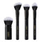 LORYP 4 Pcs Full Face Professional Makeup Brushes Set with Retractable Kabuki Airbrush For Powder,Liquid,Cream,Angled Blush Brush, Foundation Brus...
