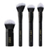 LORYP 4 Pcs Full Face Professional Makeup Brushes Set with Retractable Kabuki Airbrush For Powder,Liquid,Cream,Angled Blush Brush, Foundation Brus...