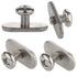 4 Pcs 316 SS Kayak Rail/Track Screws, Track Nuts w' 4 pcs M5 Long Screws and 4 Pcs Short Screws, Mounting Replacement Kit for Kayaks Rails...
