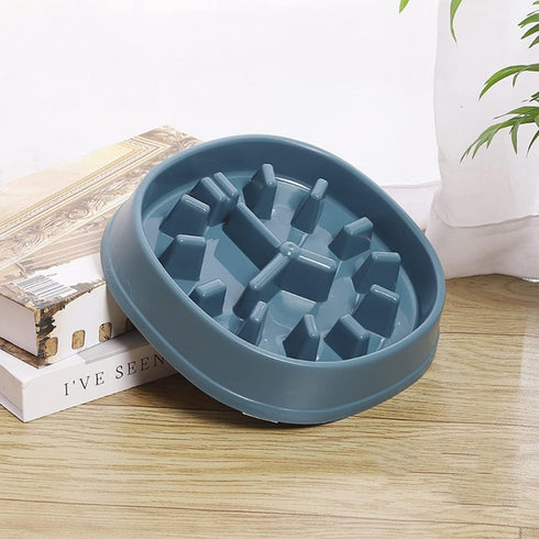 Slow Feeder Dog Bowl, Small Medium Breed Dog Cat Food Bowls Durable Non Skid Pet Bowl Preventing Choking Healthy Design Slow Feeding Dog Bowl Slow...