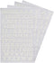 Magfok Iron-on Letters 3/4-Inch Transfer for Clothing, 4 Sheet (White)...
