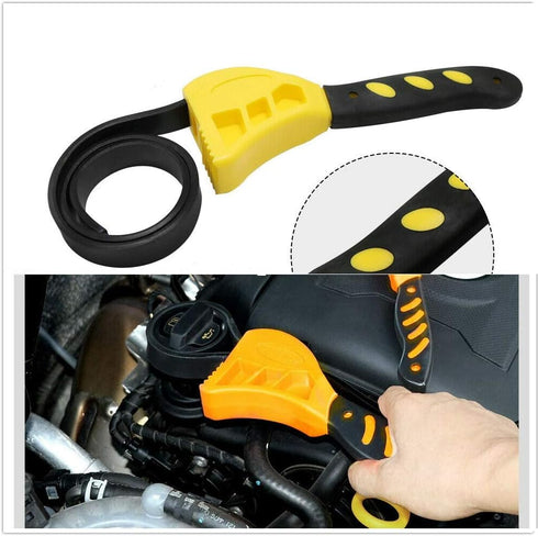 Gator parts Universal Rubber Strap Wrench Set,Jar Opener Pipe Multifunctional Wrench Tools for Mechanics Plumbers,Rubber Strap Adjustable Wrenches...