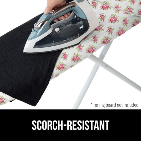 The Original GORILLA GRIP Ironing Board Cover and Pad, Silicone Coating, Thick Scorch Resistant Padding, Heavy Duty Iron Covers Standard Boards, H...