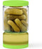 Glass Pickle Jar with Strainer Flip for Pickle Lover - Leakproof Airtight Juice Separator for Olive, Gherkin or Chilli, BPA Free, Dishwasher and R...