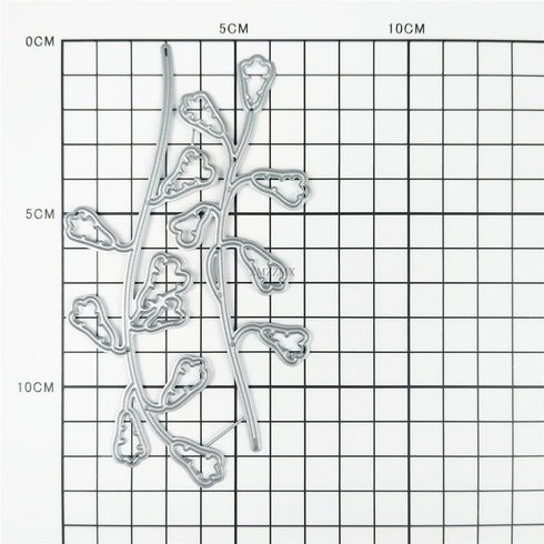 Fruit Branch Plant Metal Cutting Dies for Card Making, Paper Embossing Die Cuts Kit Templates, Storage Pockets Supplies, Photo Frame Album DIY Scr...