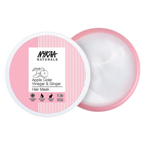 Nykaa Naturals Hair Mask, Apple Cider Vinegar and Ginger, 6.76 oz - Anti-Dandruff Hair Care for Women - Promotes Hair Growth - Safe on Colored Hai...