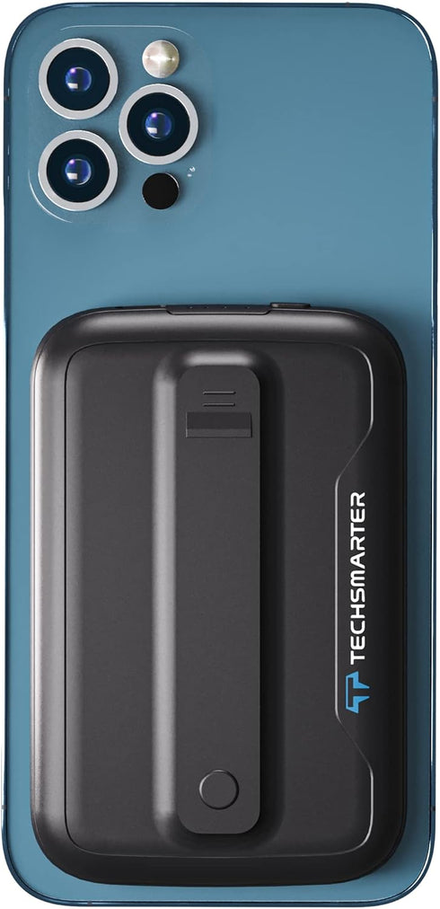 TECHSMARTER Magnetic Power Bank 5,000mAh, Wireless Portable Charger, 18W USB-C Fast Charging Battery Pack, Compatible with iPhone 12, 13, 14, 15 O...